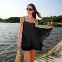 Flattering Backless Chiffon Dress
