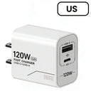 Compact GaN Charger - 120W Dual Port Fast Charge