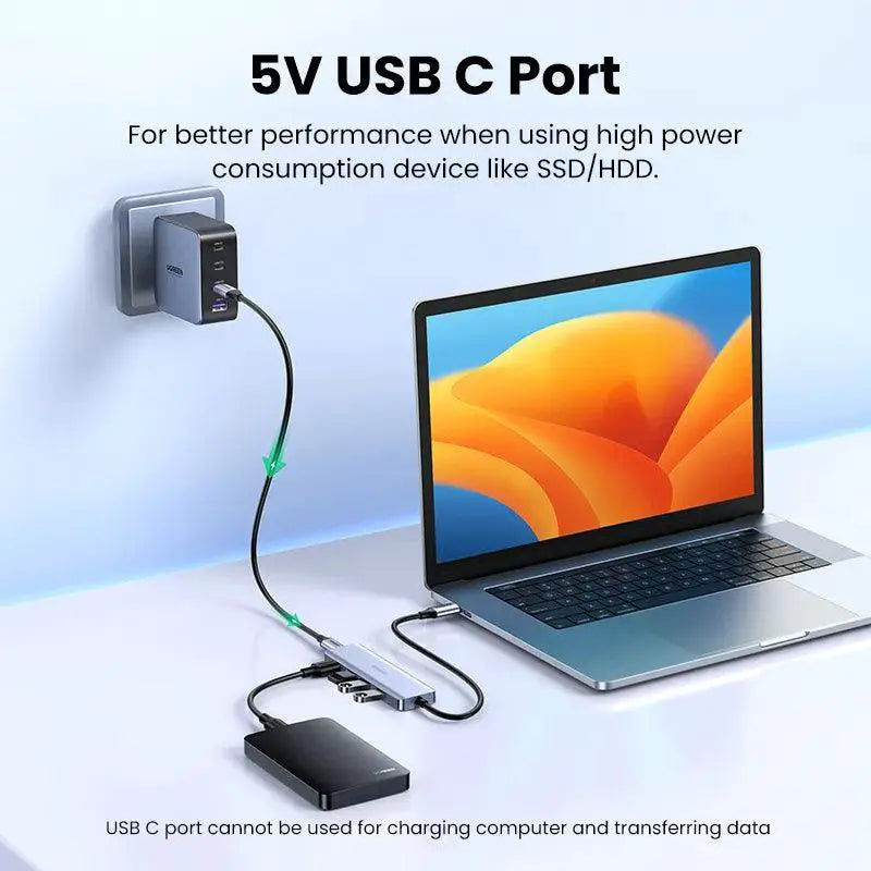 USB C Hub for MacBook Pro High Speed Data Transfer PD