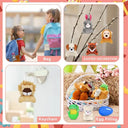 12/24/36pcs Easter Fillable Eggs Colorful Plastic Eggshell Decor