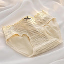 Floral Lace Cotton Underwear Set - Feminine Comfort Style