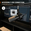 USB XLR Mic for Home Studio Clear Sound