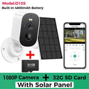 Solar Powered Outdoor Security Camera With 1080P