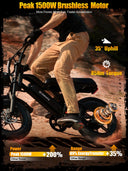 Eskute V100 Electric Dirt Bike 750W Fat Tire Ebike