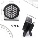 4 Pack 36 LED RGB Stage Uplights Rechargeable
