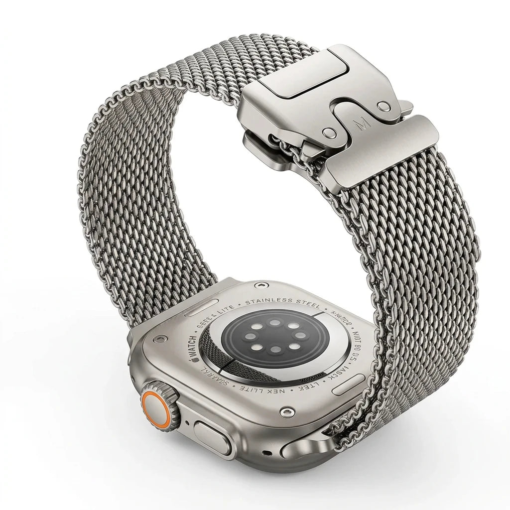 Official Titanium Milanese Loop Band for Apple Watch Bands — product view 1