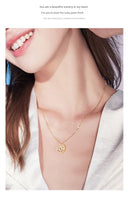 Four-Leaf Clover Foldable Sterling Silver Clavicle Chain