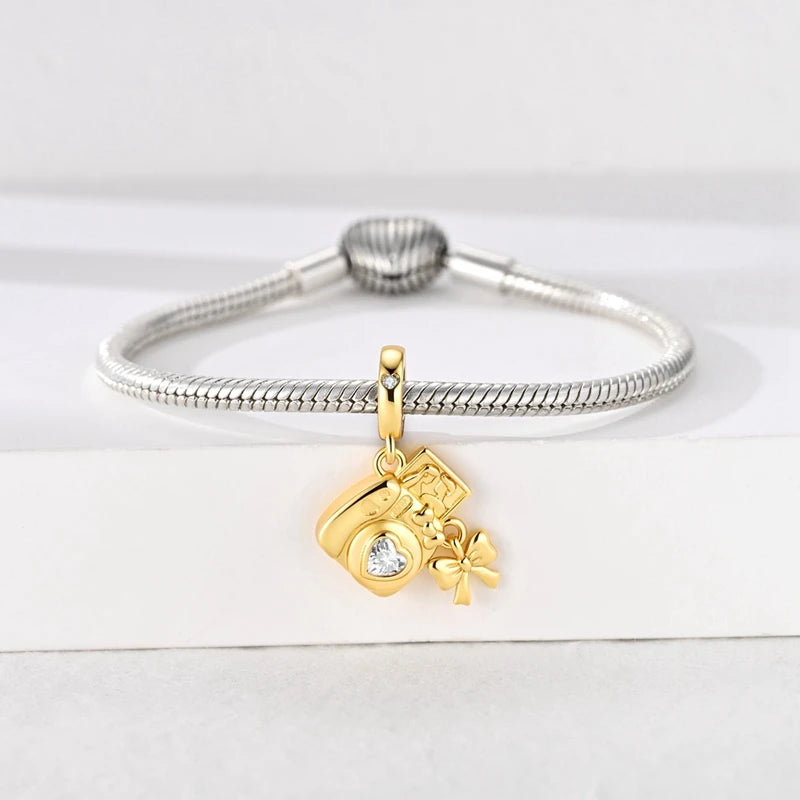 Pink Dance Shoes Charm Bead