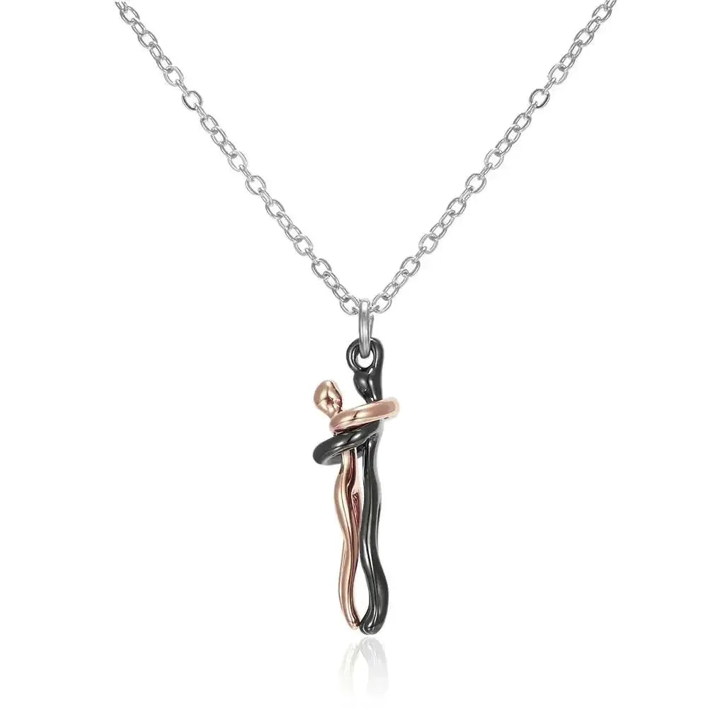 Durable Hug Pendant Choker for Couples — product view 17