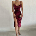 Hugcitar Velvet Maxi Dress Desk Date
