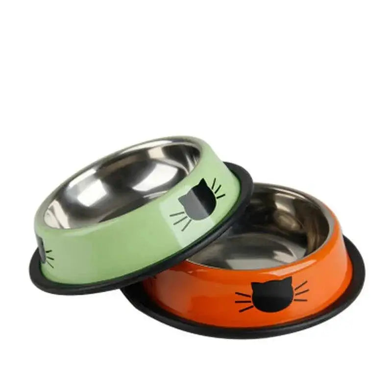 Stainless Steel Cat Feeding Bowl Durable Non Slip Pet Bowl