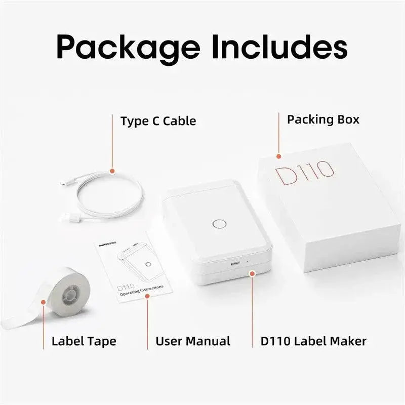 Niimbot D110 Wireless Label Maker Compact Bluetooth Printer