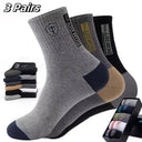 Men's Bamboo Fiber Sports Socks - 5 Pairs of Comfort