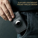 Slim Card Wallet for Men AirTag Tracking