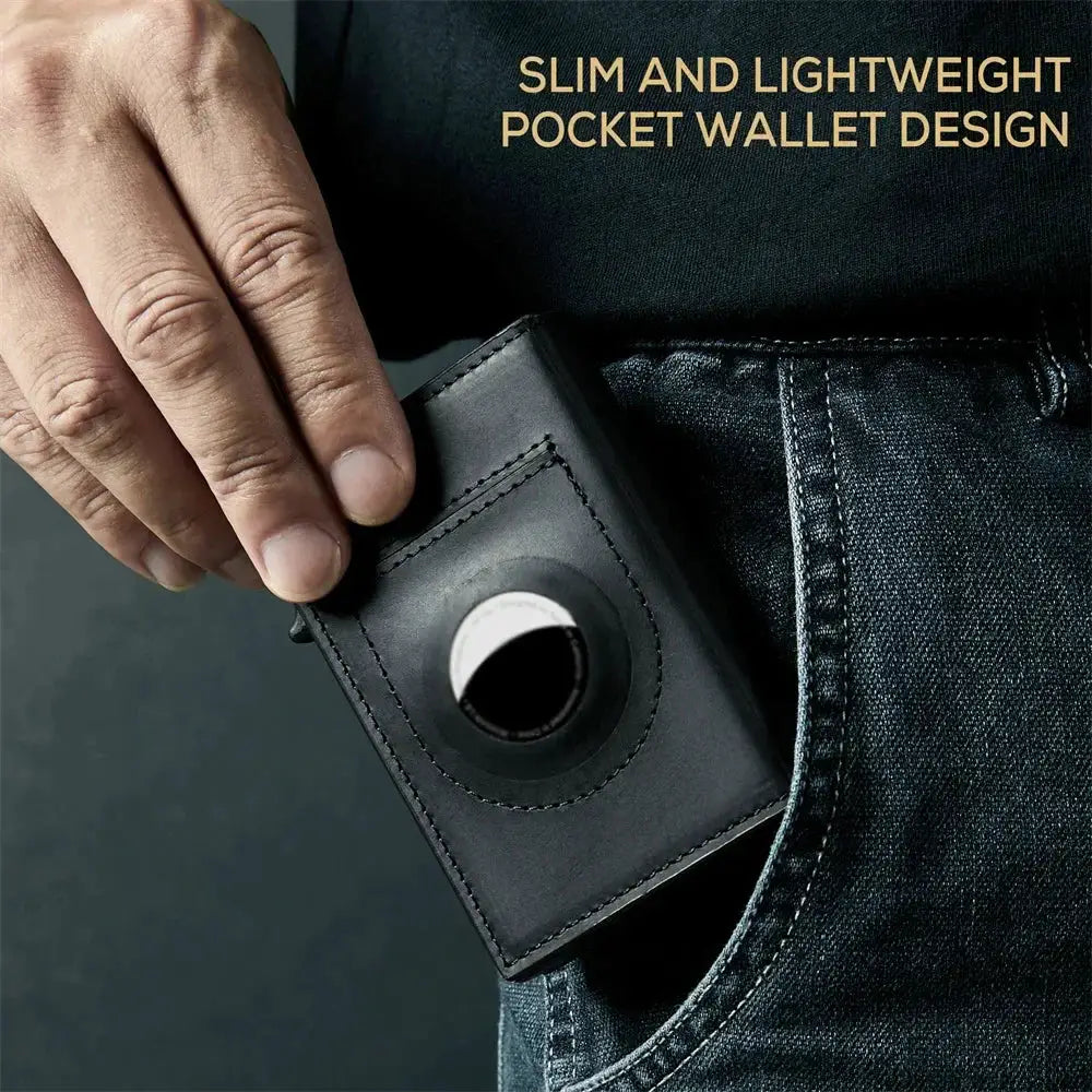 Slim Card Wallet for Men AirTag Tracking — product view 12