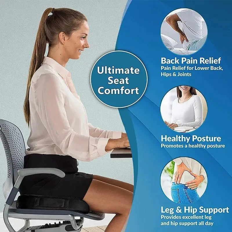U Shaped Gel Memory Foam Seat Cushion for Travel Comfort
