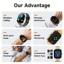 Stylish Bluetooth Fitness Tracker with Health Monitoring Smartwatch