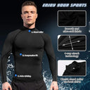 Men's Turtleneck Quick Dry Long-Sleeved Compression T-Shirt