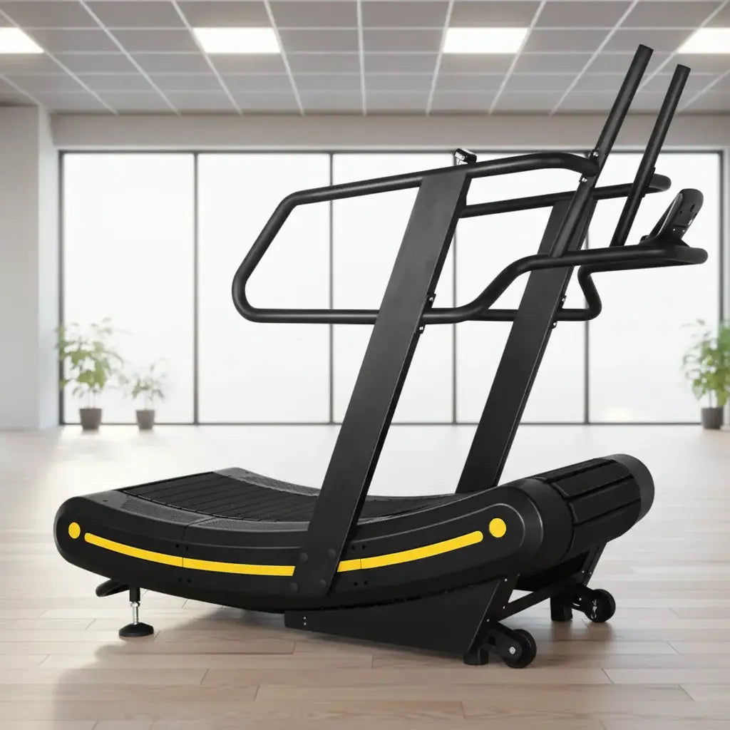 Curved Unpowered Manual Mechanical LED Screen Walking Pad Home Gym & Commercial Fitness Treadmill for Bodybuilding