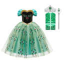 Fairytale Princess Dress for Girls - Cinderella Anna Elsa Snow White