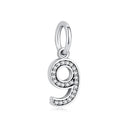 Sterling Silver Charm A-z Letters