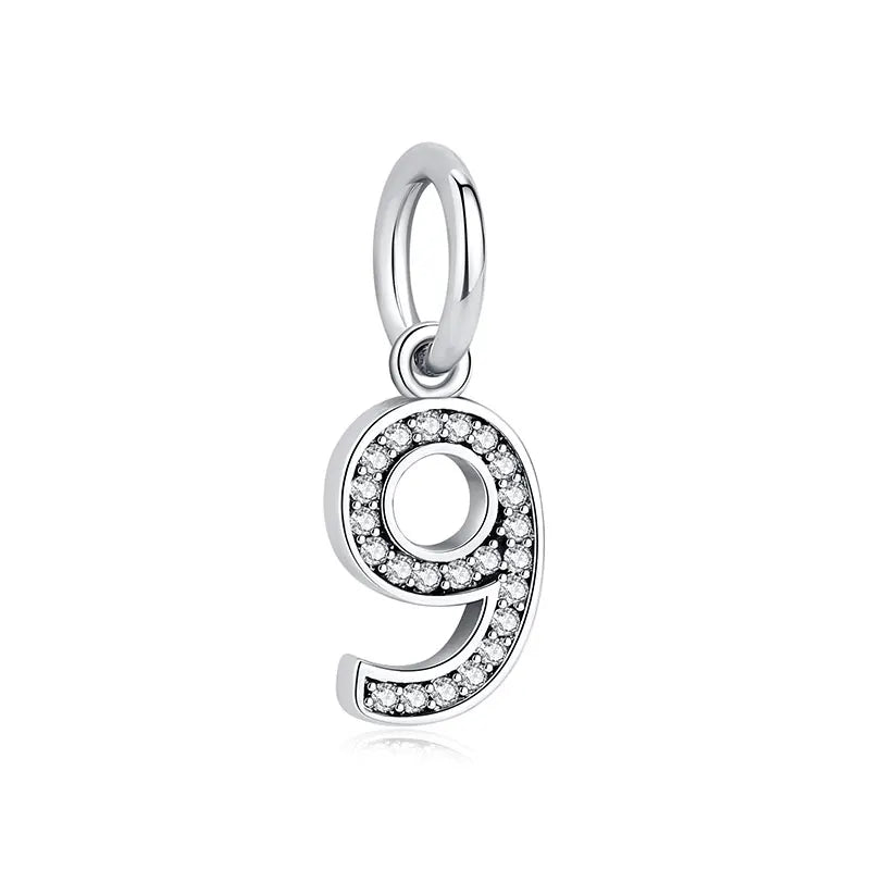 Sterling Silver Charm A-z Letters
