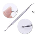 Stainless Steel Cuticle Pusher Tool for Professional Care