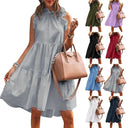 Elegant Ruffle Sleeve A-Line Mini Dress Women's Fashion Statement
