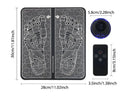 EMS Electric Foot Massager Pad Portable Rechargeable 19 Levels 8 Modes Muscle Stimulator for Pain Relief Blood Circulation Home Office Travel