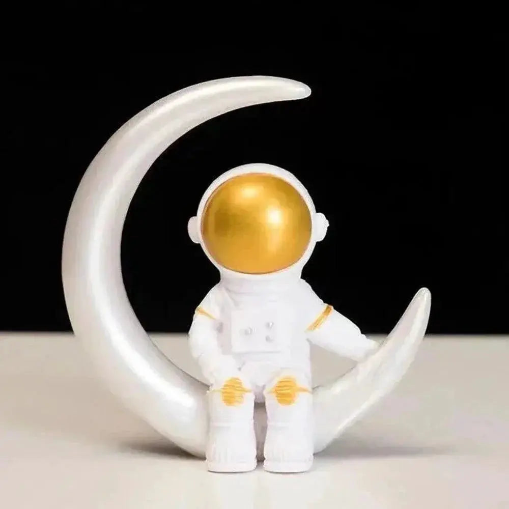 Astronaut Figure Statue Spaceman Sculpture Educational Decor
