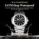 Square Stainless Steel Men Quartz Watch