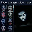 Bluetooth APP Control Smart LED Face Masks For Halloween