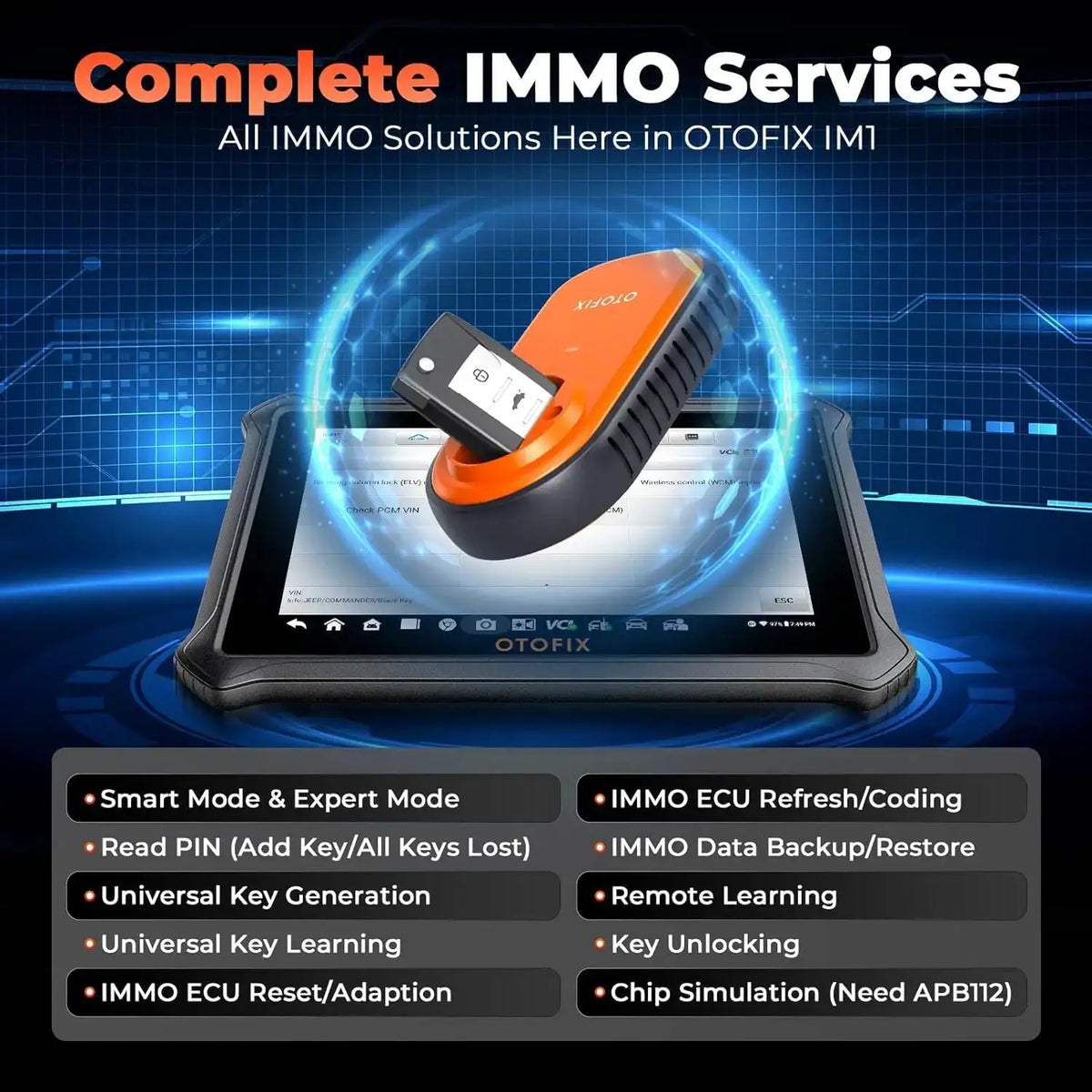 OTOFIX Por Automotive Key FOB Programming Tool Immobilizer — product view 4