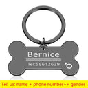 Personalized Pet ID Tag: Stylish Bone Engraved Pendant