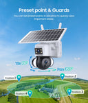 SHIWOJIA 6MP 4G SIM Card Solar Camera Outdoor Security