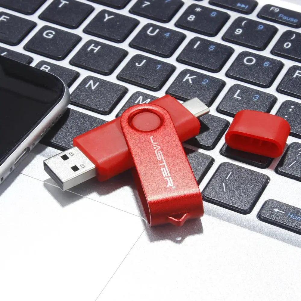 JASTER Rotatable USB Flash Drive Fast Data Transfer