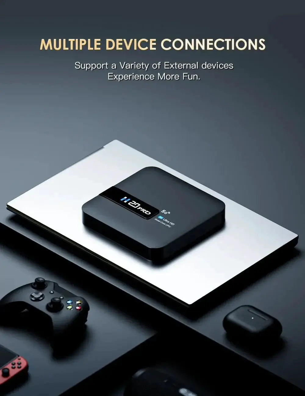 HONGTOP H20PRO Smart TV Box WiFi 6 Android 10 3D MediaPlayer
