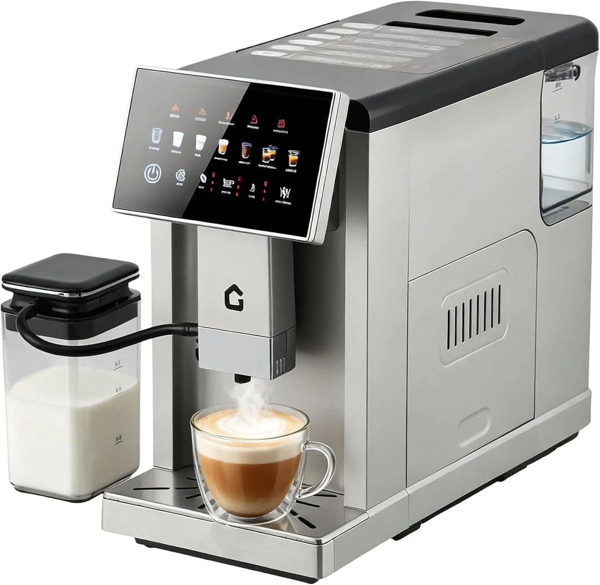 Espresso Coffee Maker with Milk Frother - Removable Brewer — product view 7
