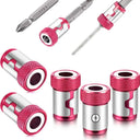 5 Pcs Magnetic Screw Rings For 1/4 Inch Screwdriver Bits