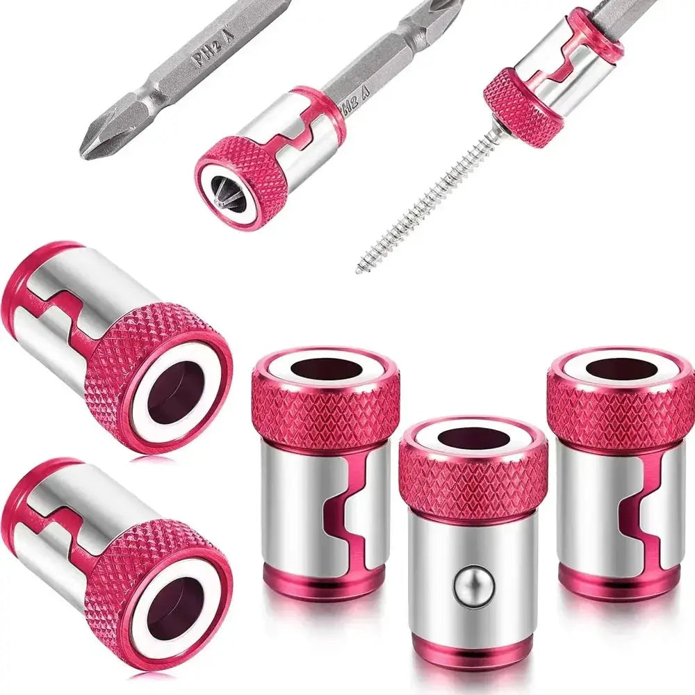5 Pcs Magnetic Screw Rings For 1/4 Inch Screwdriver Bits