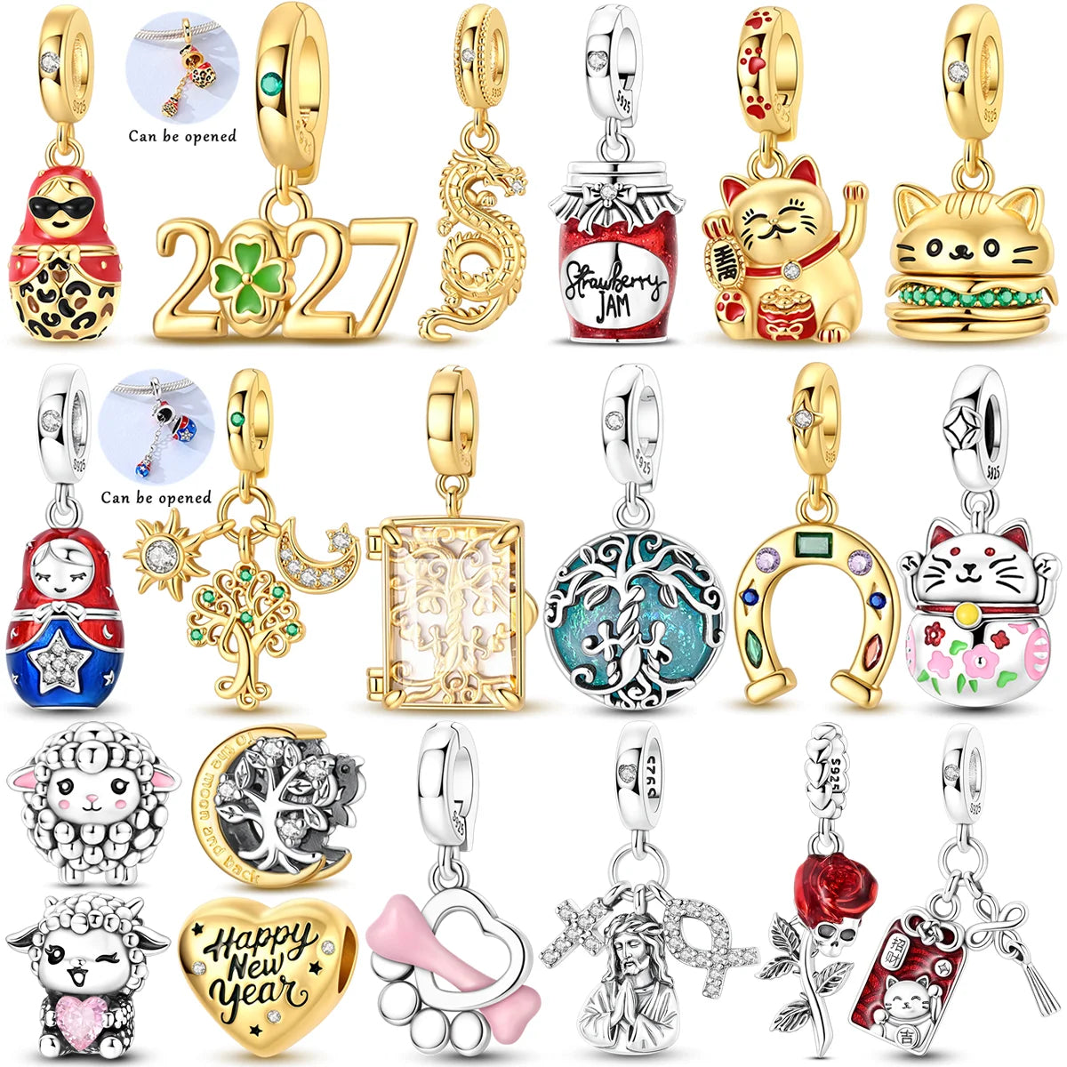 Year Charm Bead Sterling Silver
