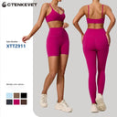 Breathable Summer Ctenkevet Yoga Set Women 2pc