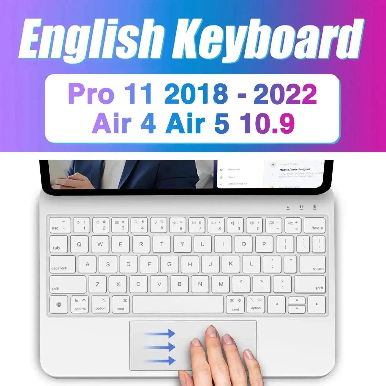 Backlight Magic Keyboard For iPad Pro 11 12.9 Air 4 5