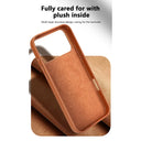 Magnetic Leather IPhone Case - Shockproof Magsafe