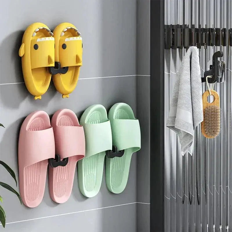Slippers Wall Mount Organizer Space Saving Shoe Storage