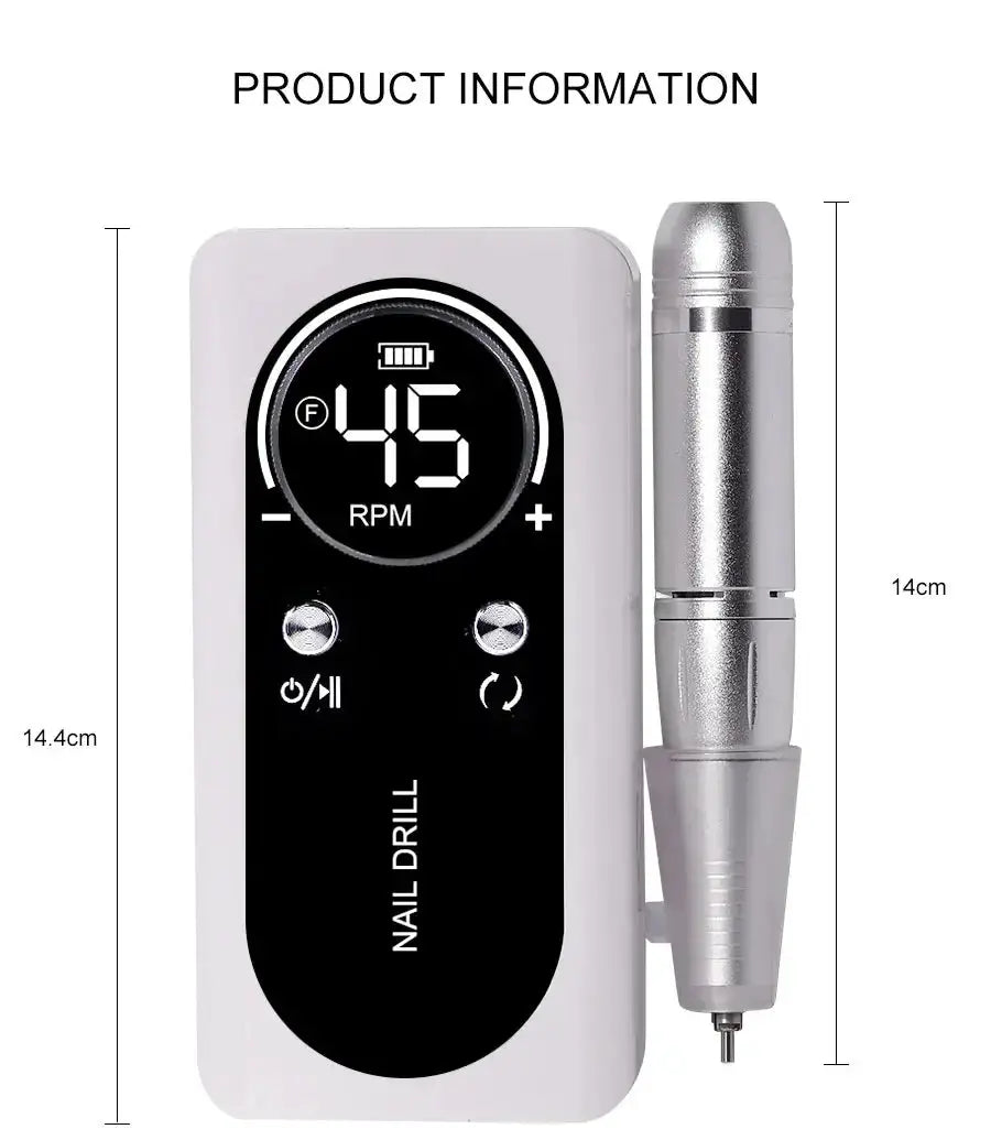 Precise Nail Drill for Salon Tech Pros — product view 16