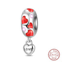Red Series Charm Beads Sterling