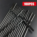 Colorful & Black Reusable Party Straws Eco-Friendly Essential