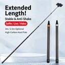3m Carbon Fiber Selfie Stick for Insta360 X4 X3