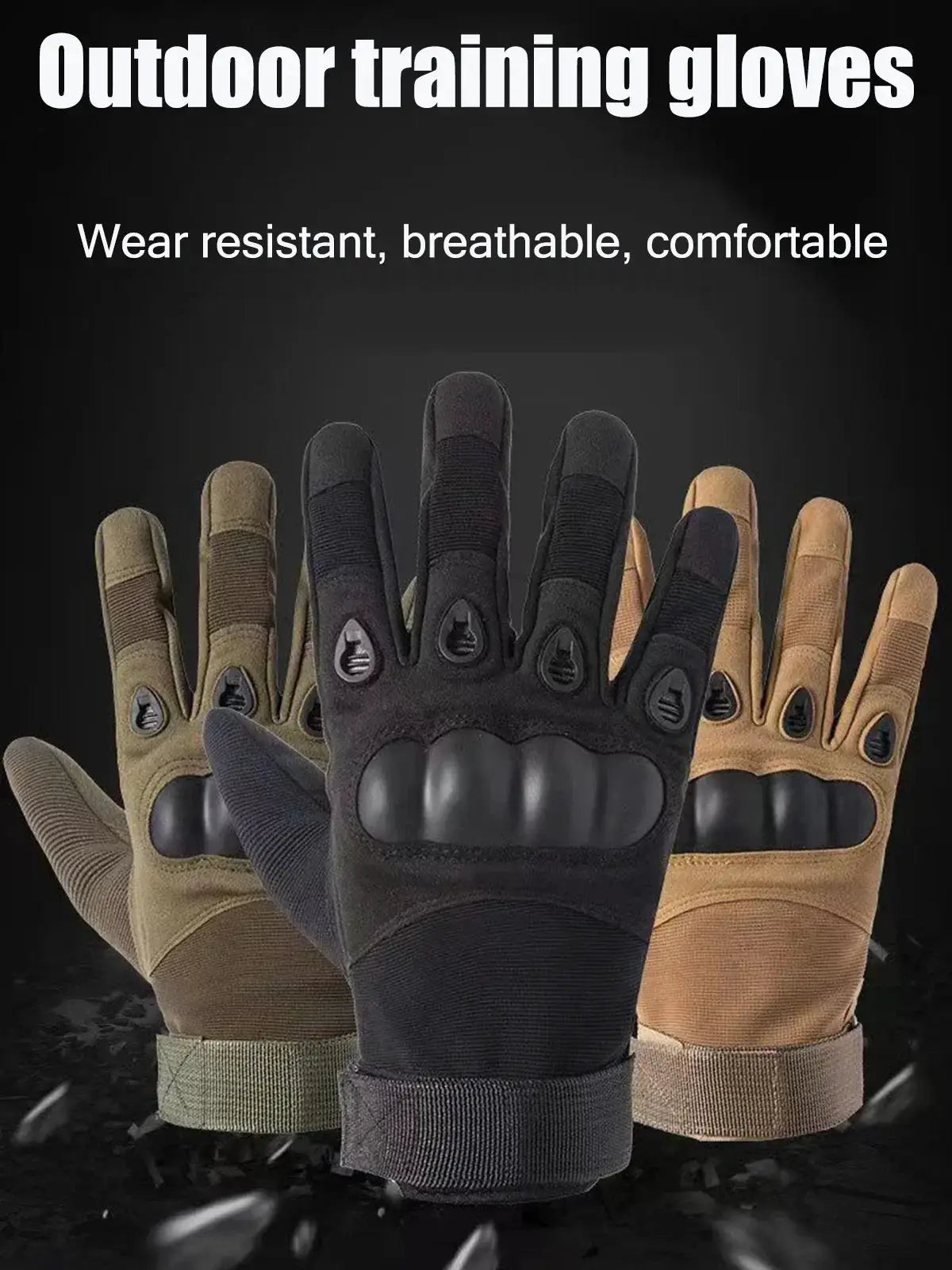Outdoor Training Gloves With Touchscreen Fingers For All